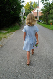 Mädchenkleid hellblau Vichy - Klüngelkram Indian Affairs